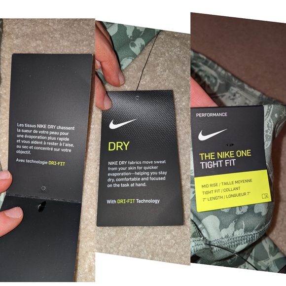 Nwts Women's Nike training dri-fit green butterfly bike shorts - Picture 16 of 16